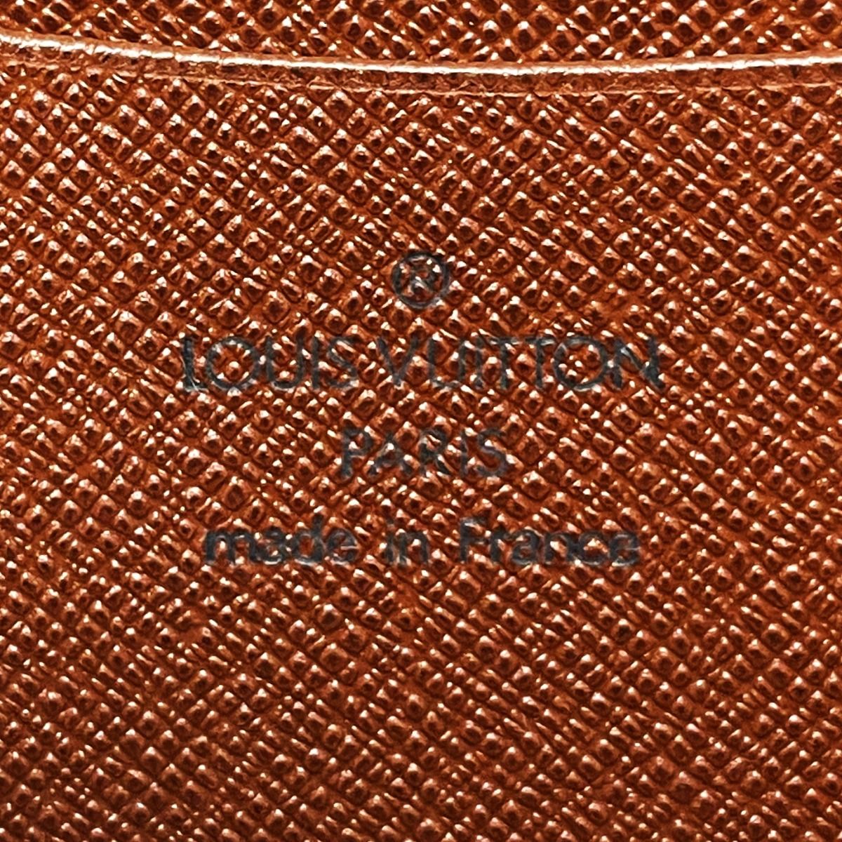 Louis Vuitton Monogram Porto Monet Zip M61727 Brown Long Wallet Ladies Gold