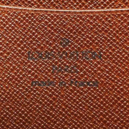 Louis Vuitton Monogram Porto Monet Zip M61727 Brown Long Wallet Ladies Gold