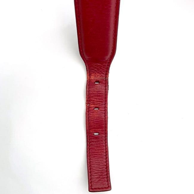 Loewe Semi Shoulder Bag Red Excellent Condition Leather Nappaleather Preowned