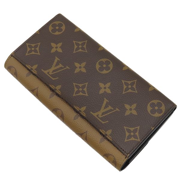 Louis Vuitton Long Wallet Portefeuille Emily Monogram Canvas Monogram Reverse