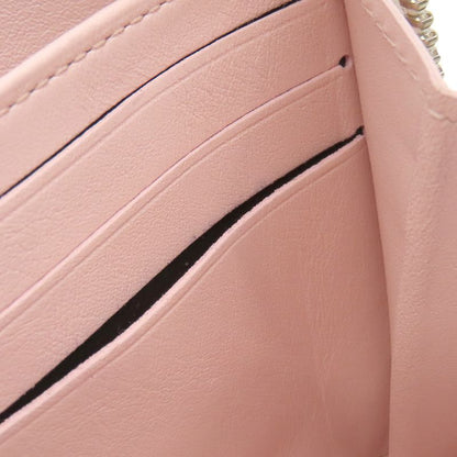 Louis Vuitton Long Wallet Zippy Wallet Monogram Mahina Pink and White Silver