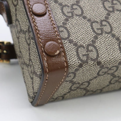 Gucci Mini Bag Gucci Horsebit 1955 699296 Shoulder Bag GG Supreme Canvas Scuff