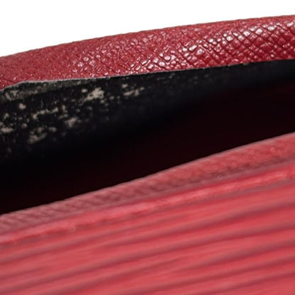 Louis Vuitton Epi Porte Monet Vieux Trésor M63507 Castilian Red Leather