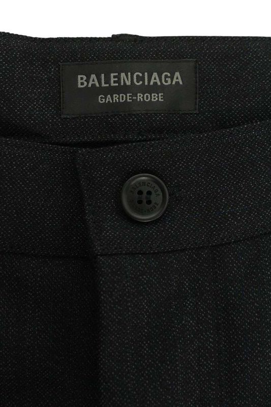 Balenciaga 725514 Tnt42 Loose Fit Slack Cropped Pants Men 38
