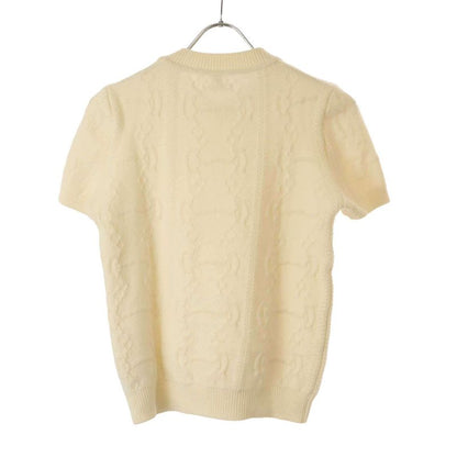 Hermes 22aw Morning Stroll Wool and Cashmere Cable Pullover Knit 2h2666d6 Ivory