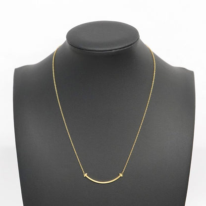 Tiffany & Co Necklace T-smile Small 18K Yellow Gold Yellow Gold Ladies