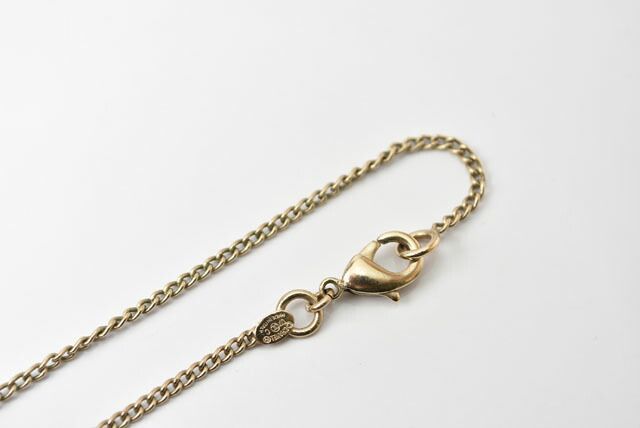 Chanel Necklace Pendant Chanel Coco Mark CC Rhinestone Gold