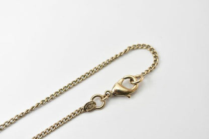 Chanel Necklace Pendant Chanel Coco Mark CC Rhinestone Gold