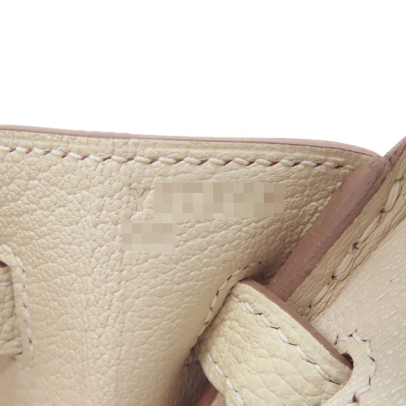 Hermes Birkin 25 Cles Gold Hardware Handbag Togo Women