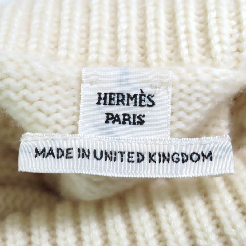 Hermes 22AW 2h2629d1 100% Cashmere Turtleneck Long Sleeve Knit With Serie