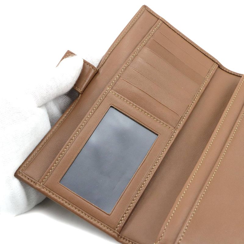 Bulgari Bvlgari Bulgari BF Long Wallet Leather Brown 33625 Gold Hardware Long