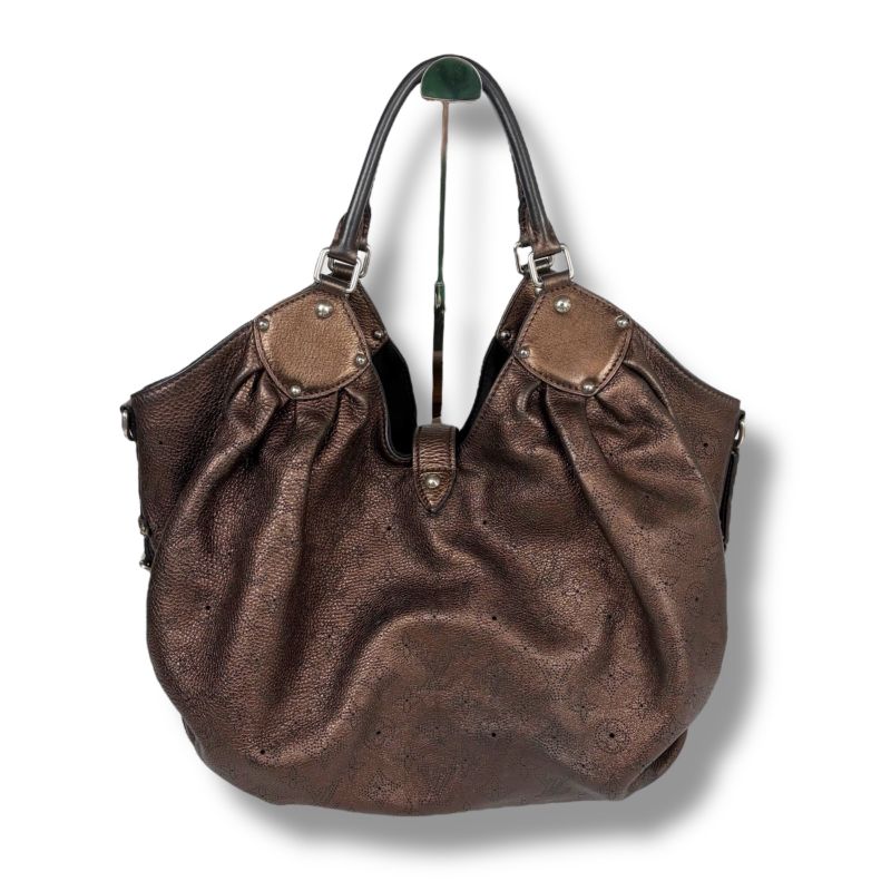 Louis Vuitton Shoulder Bag Tote Bag Bronze Gold Mahina L Perforated Leather
