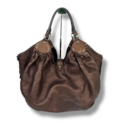 Louis Vuitton Shoulder Bag Tote Bag Bronze Gold Mahina L Perforated Leather