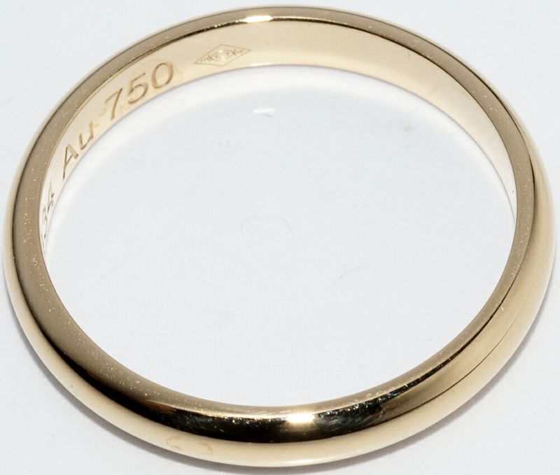 Cartier Ring 18K Yellow Gold Classic Wedding Ring 1895 Wedding Ring Width 25mm