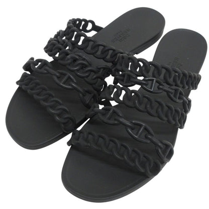Good Hermes Chaine D'ancre Rivage Rubber Sandals 36 23cm (9.06in) Equivalent
