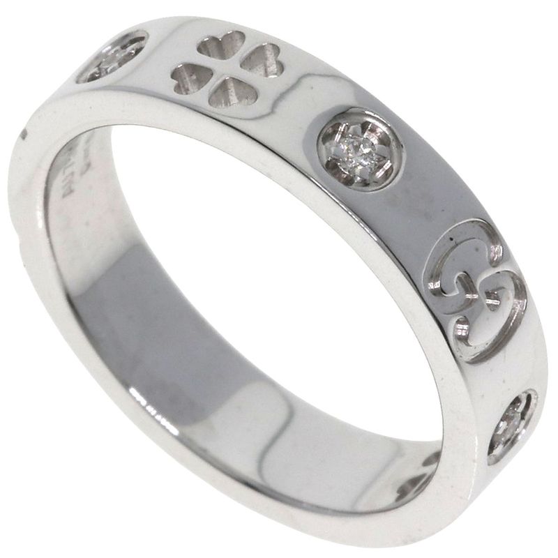 Gucci Icon Amor Forever Diamond Ring - 18K White Gold Ladies