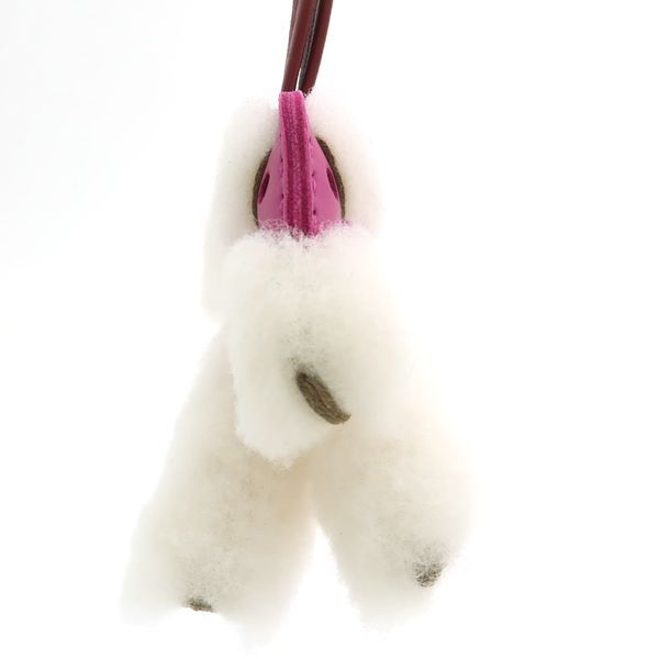 Hermes Buddy Charm Mouton X Anion Agno Milo Rose Purple X Rouge Gleau X Ecru