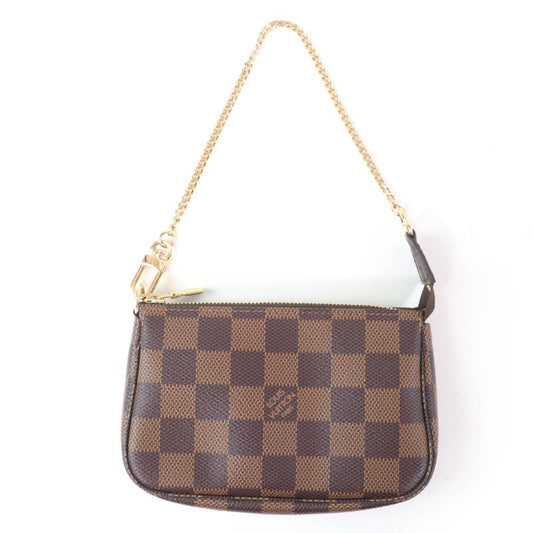 Louis Vuitton N58009 Mini Pochette - Accessoire Damier Ebène Brown Made In