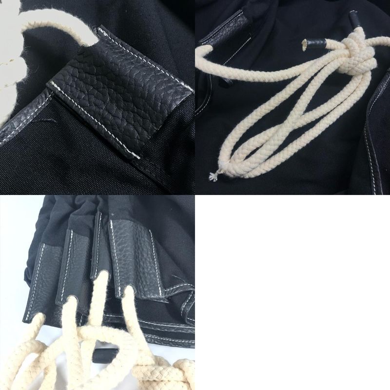 Hermes Miscellaneous Goods Hammock Canvas Black