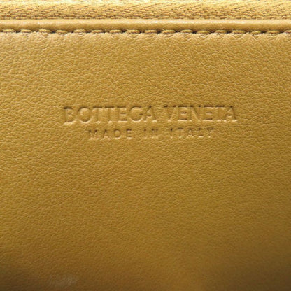 Bottega Veneta Intrecciato Leather Brown Round Zipper Long Wallet Brown 0387