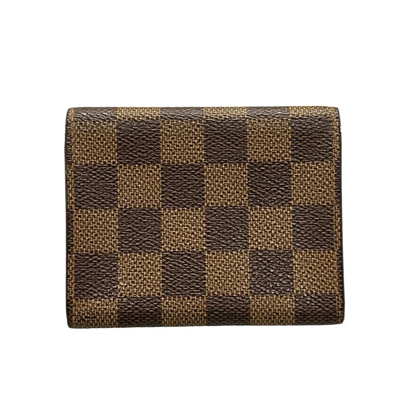 Louis Vuitton Damier Enveloppe Carte De Visite N62920 Ebène Card Case