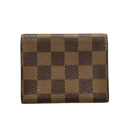Louis Vuitton Damier Enveloppe Carte De Visite N62920 Ebène Card Case