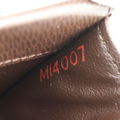 Louis Vuitton Porte Monepla N61930 Damier Canvas Brown Mi4007 Unisex Coin Case