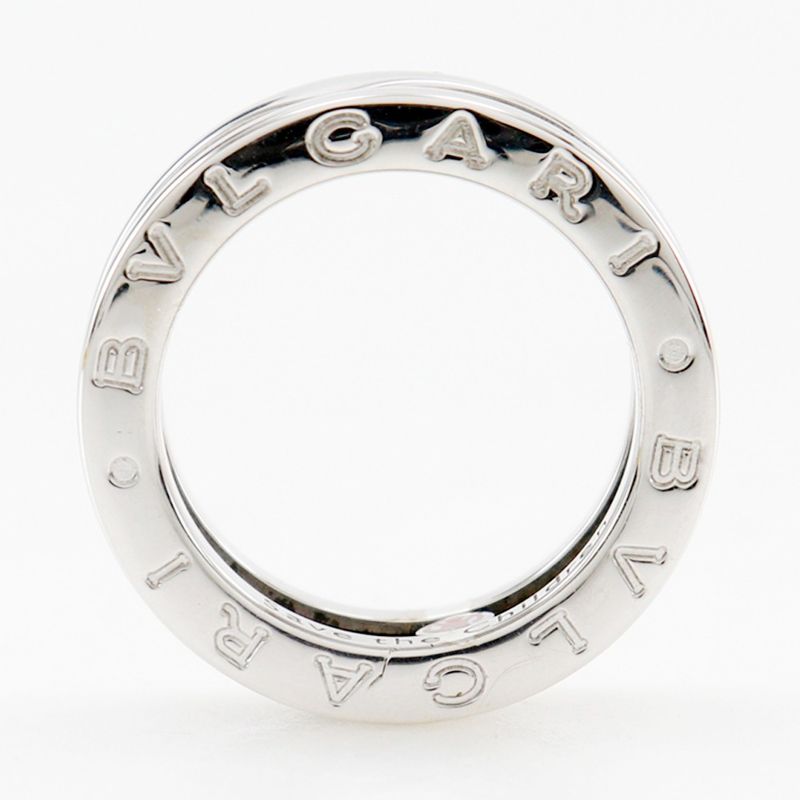 Bvlgari Bulgari Save The Children Silver 925 X Black Ceramic #8 Ladies 6.3g Ring