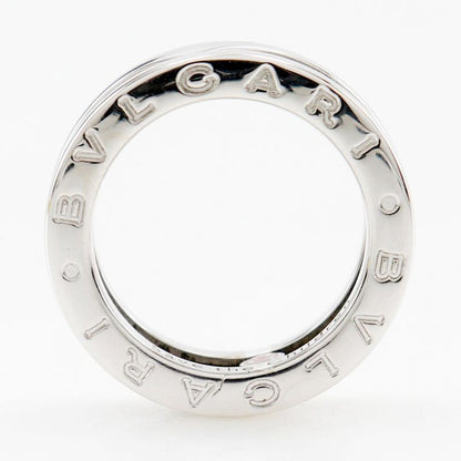 Bvlgari Bulgari Save The Children Silver 925 X Black Ceramic #8 Ladies 6.3g Ring