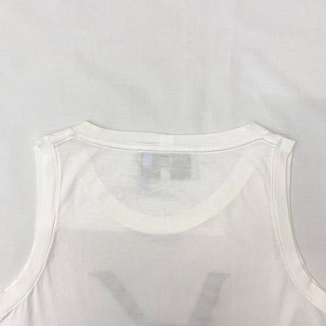 Yves Saint Laurent Tank Top White Black XS Cleaned