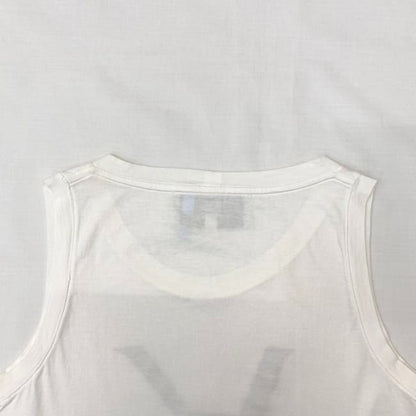 Yves Saint Laurent Tank Top White Black XS Cleaned