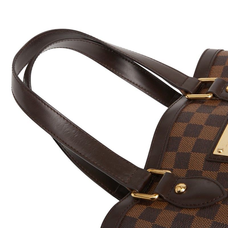 Louis Vuitton Damier Hampstead PM Tote Handbag N51205 Ebène Brown PVC Leather