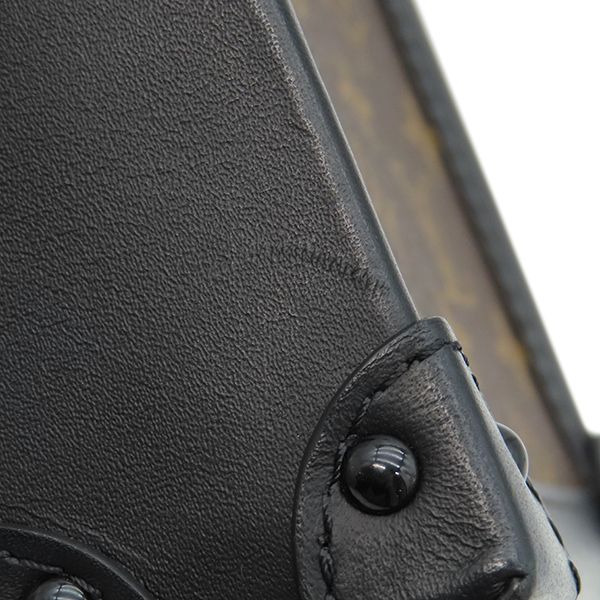 Louis Vuitton Shoulder Bag Pochette Trunk Vertical Monogram Canvas Leather