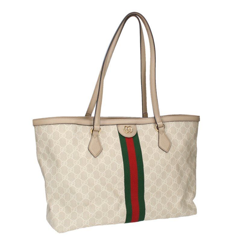 Gucci 631685 GG Supreme PVC Coated Canvas Tote Bag Women