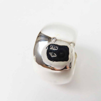 CHANEL Large Logo Ring / Ring Accessories Sv925 Silver Size 11 Weight 19.5g