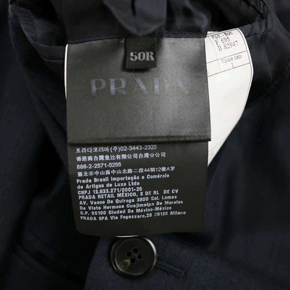 Prada 2017 Striped Wool 2b Setup Suit Uaf420 1n0t Navy 50