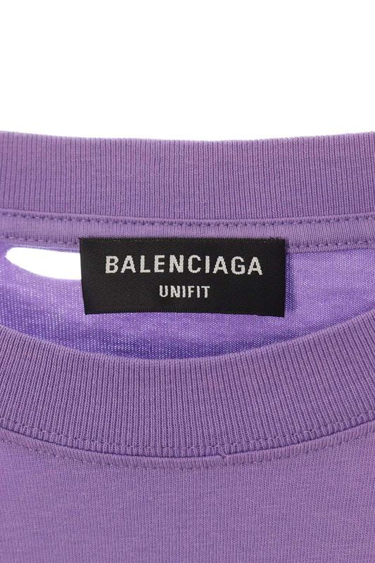Balenciaga 651795 Tkvb8 Destroyed Logo Print T-shirt Men's S