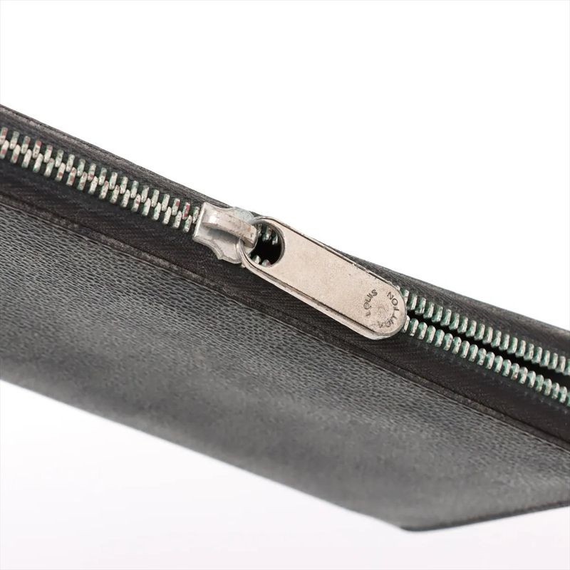 Louis Vuitton Damier Graphite Zippy Organizer N63077 Leather Long Wallet Round