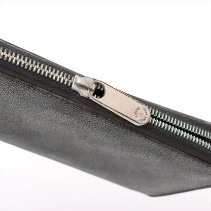 Louis Vuitton Damier Graphite Zippy Organizer N63077 Leather Long Wallet Round