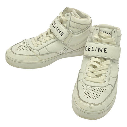 Celine - Z Trainer Ct-03 Leather High-cut Sneakers - 35 - White - Women's