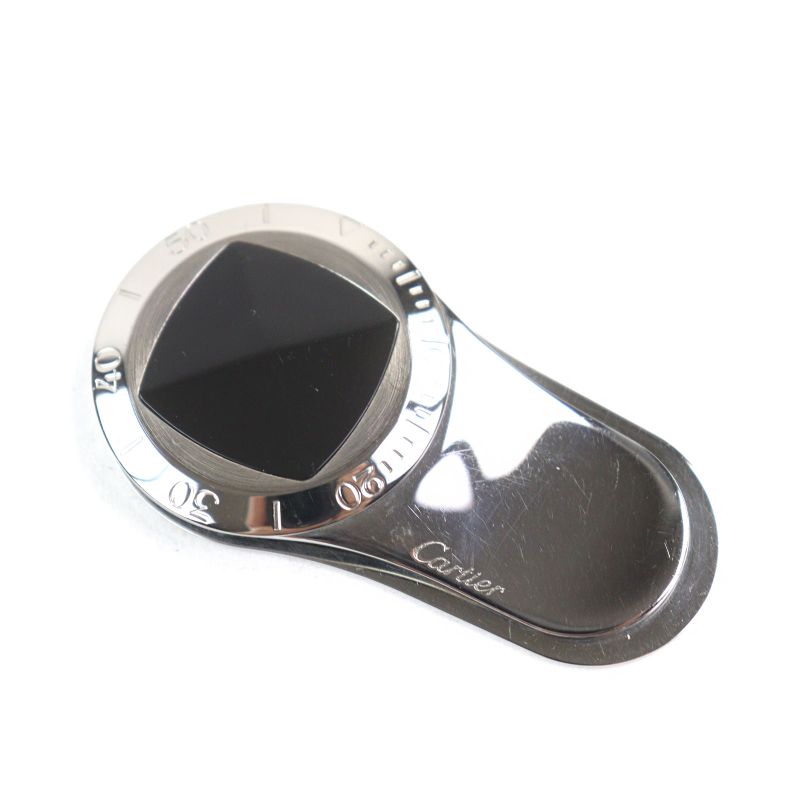 Cartier Pasha Sea Timer Stainless Steel Onyx Logo Engraved