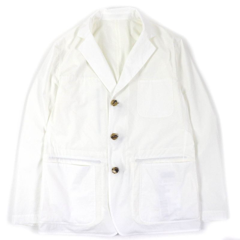 Hermes 22SS 100% Cotton Reversible Stadium Light Jacket White Off White 52