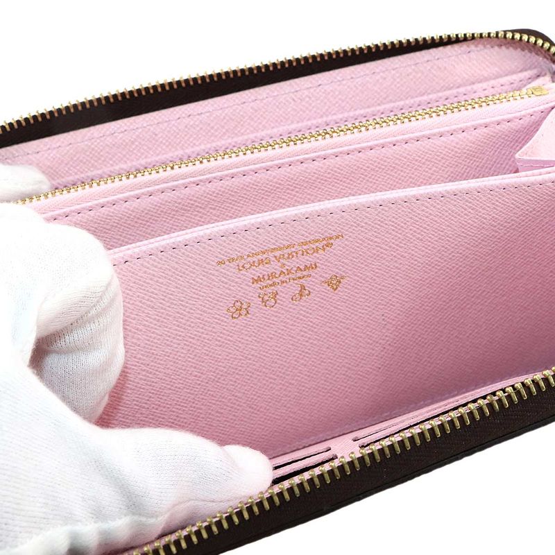 Louis Vuitton LV X TM Zippy Wallet Round Zipper Long Wallet Cherry Brown M13433