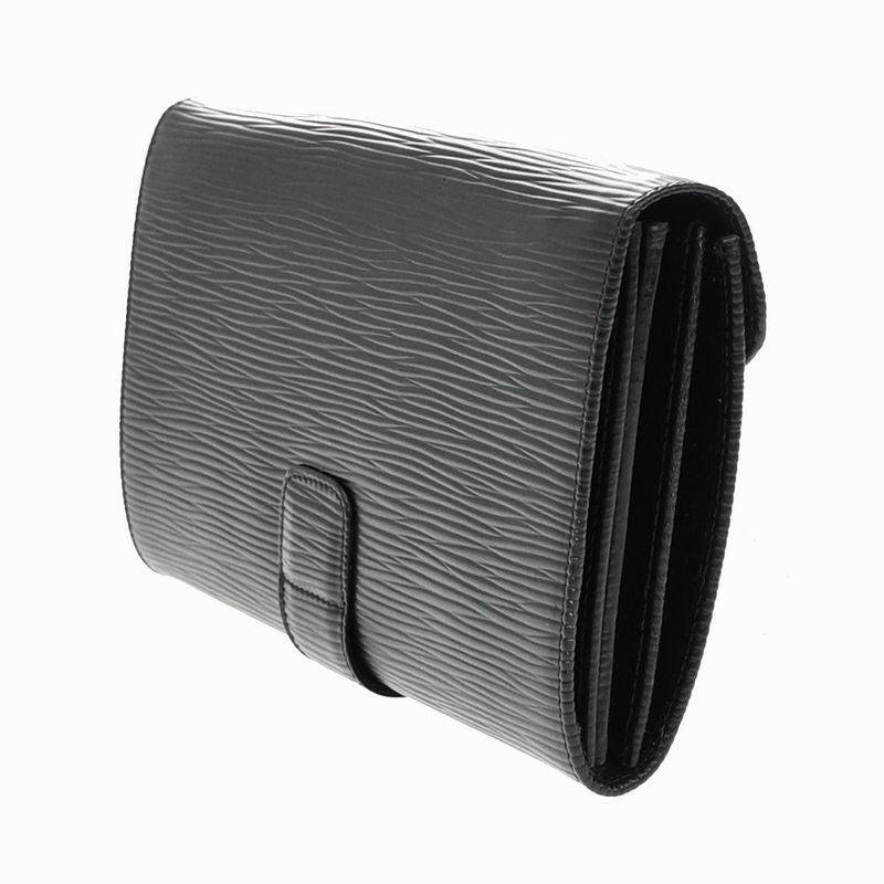 Fendi Long Wallet Logo Black Gold 64ka736