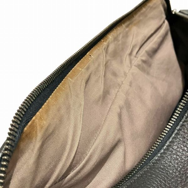 Bottega Veneta Intrecciato Black Leather Bag Business Bag Men's