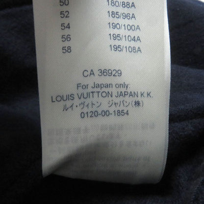 Louis Vuitton 20AW Wool Lined Giant Monogram Double Face Chester Coat Navy 52