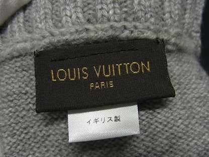 Louis Vuitton Damier 100% Cashmere Gon Helsinki Gloves Women's Grayish