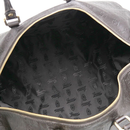 Gucci Boston Bag 206500 Guccissima Brown Travel Large Capacity