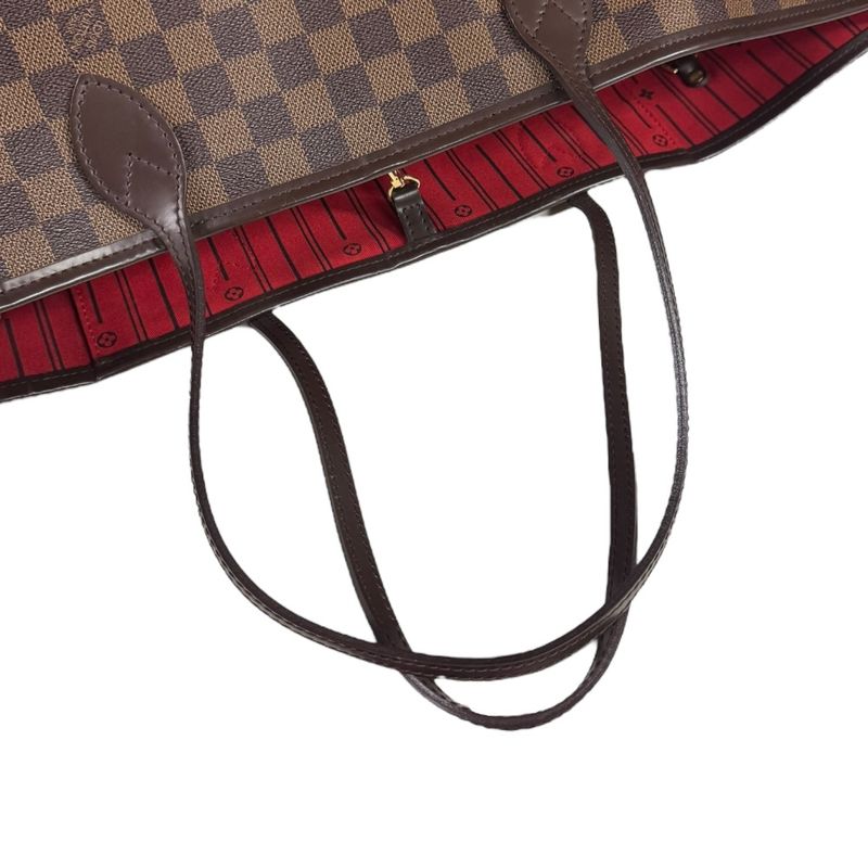 Louis Vuitton Neverfull GM Damier Tote Bag Damier Canvas N51106 Brown Ladies