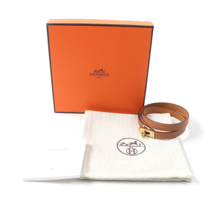 Hermes Mini Kerry Dubreuil Gold Hardware Current Bracelet Vosuift W Engraved